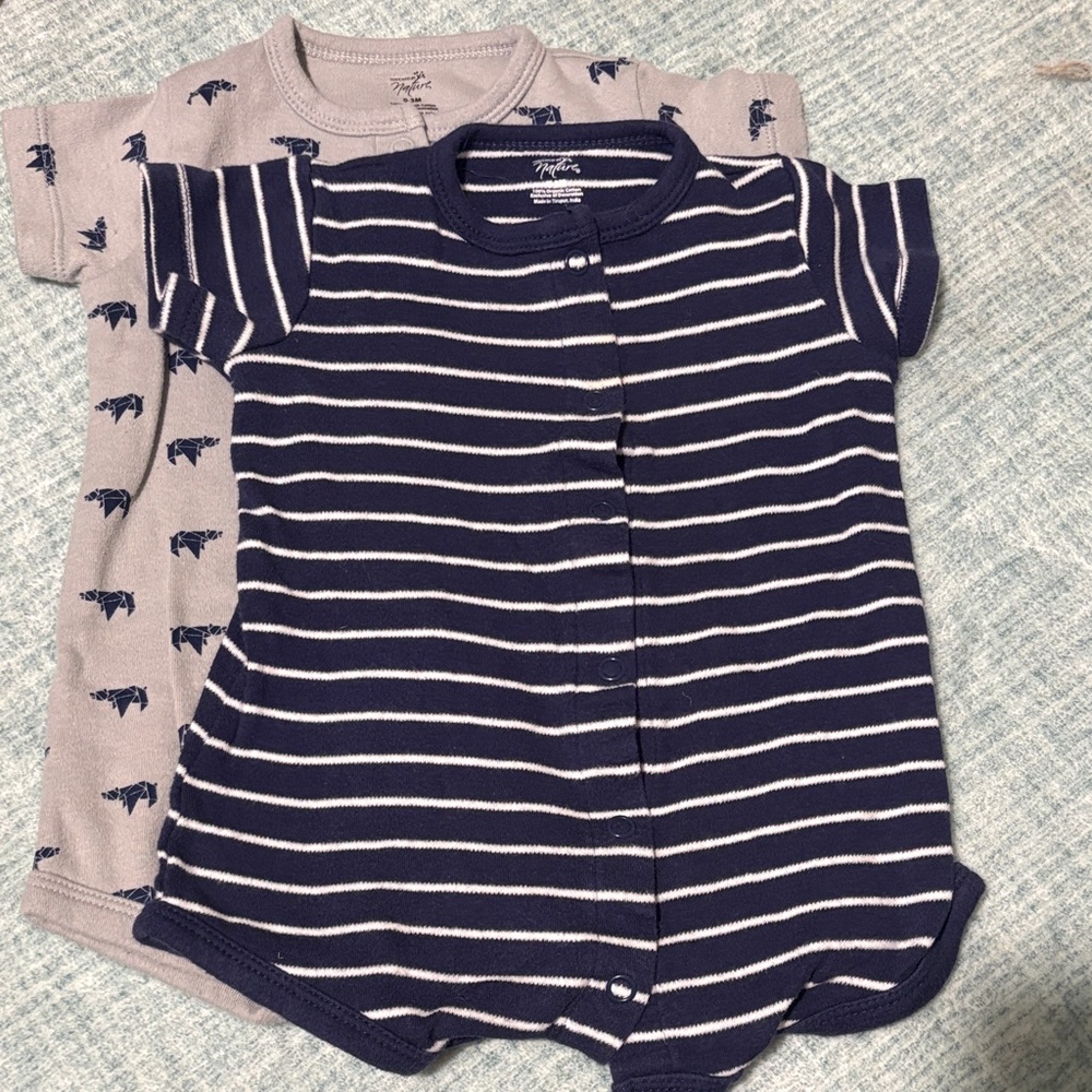 Touched by Nature Romper Set, 0-3 months